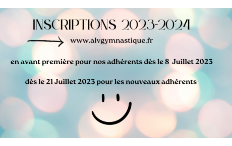 inscriptions 2023-2024